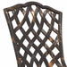 Set Bistro de Grădină 3 pcs Bronz Aluminiu - WALTI WALTI