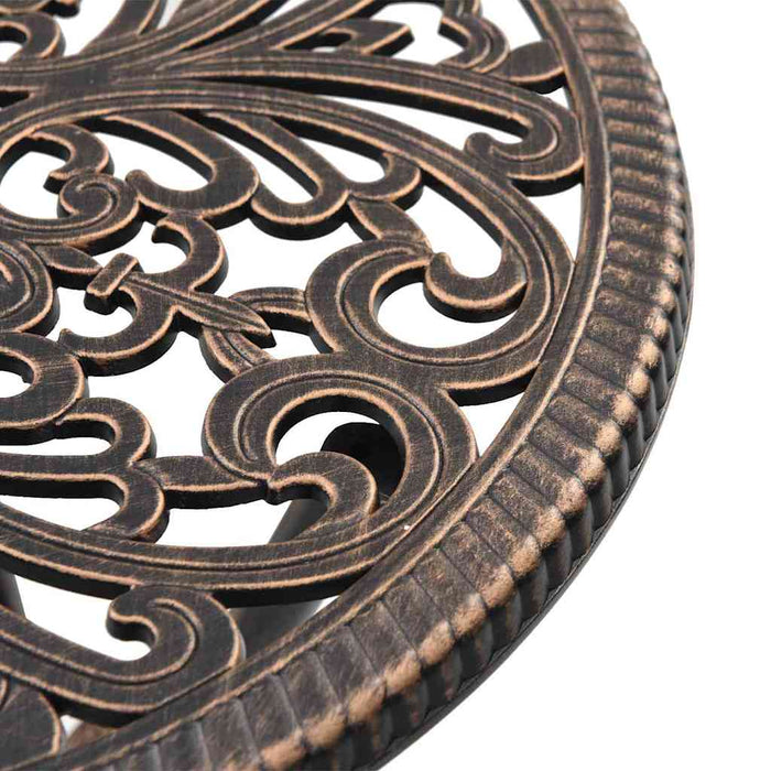 Set Bistro de Grădină 3 pcs Bronz Aluminiu - WALTI WALTI