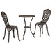 Set Bistro de Grădină 3 pcs Bronz Aluminiu - WALTI WALTI
