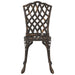 Set Bistro de Grădină 3 pcs Bronz Aluminiu - WALTI WALTI