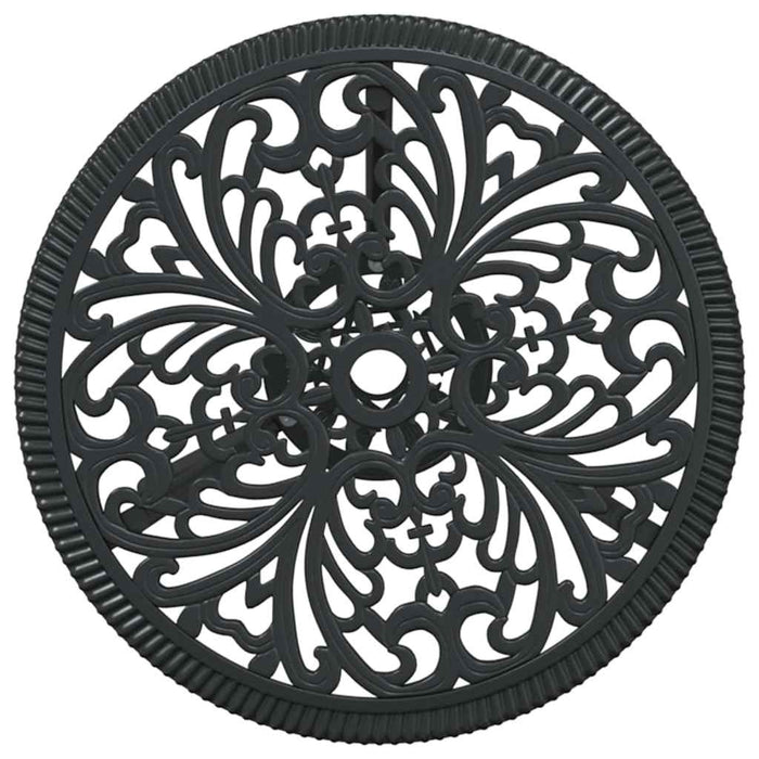 Set Bistro de Grădină 3 pcs Negru Aluminiu - WALTI WALTI