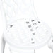 Set Bistro de Grădină 3 pcs Alb Aluminiu - WALTI WALTI