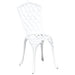 Set Bistro de Grădină 3 pcs Alb Aluminiu - WALTI WALTI