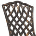 Scaun pentru Grădină 2 pcs Bronz 55 x 56.5 x 91cm Aluminiu - WALTI WALTI