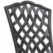 Scaun pentru Grădină 2 pcs Negru 55 x 56.5 x 91cm Aluminiu - WALTI WALTI