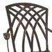 Scaun pentru Grădină 2 pcs Bronz 55 x 56.5 x 91cm Aluminiu - WALTI WALTI
