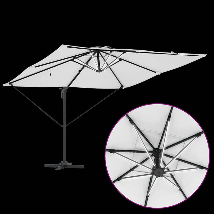 Umbrelă de soare Nisipiu 286 x 285 x 270 cm Aluminiu - WALTI WALTI