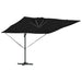 Umbrelă de soare Negru 286 x 285 x 270 cm Aluminiu - WALTI WALTI