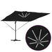 Umbrelă de soare Negru 286 x 285 x 270 cm Aluminiu - WALTI WALTI