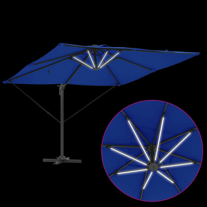 Umbrelă de soare albastru azur 286 x 285 x 270 cm Aluminiu - WALTI WALTI