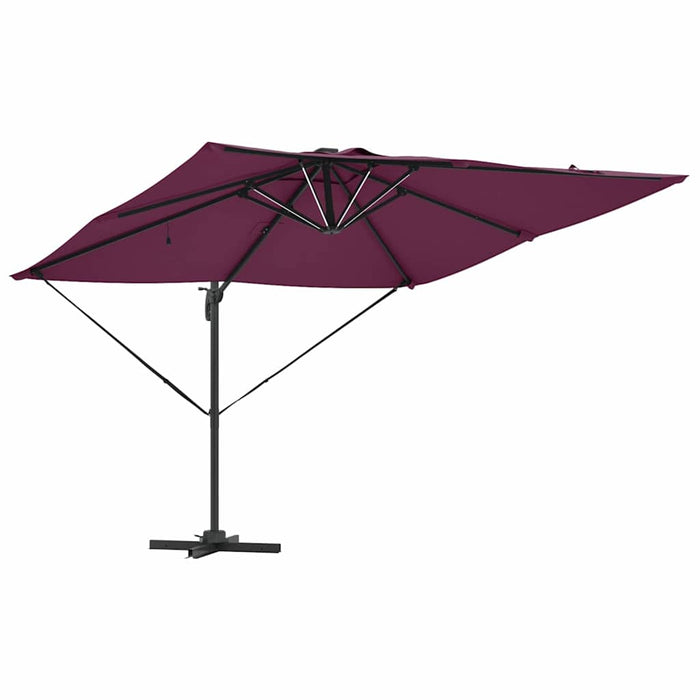 Umbrelă de soare Roșu bordo 286 x 285 x 270 cm Aluminiu - WALTI WALTI