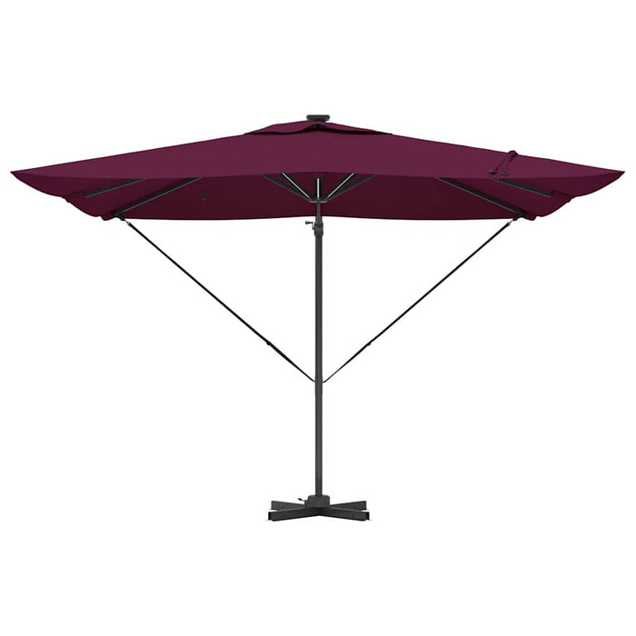 Umbrelă de soare Roșu bordo 286 x 285 x 270 cm Aluminiu - WALTI WALTI