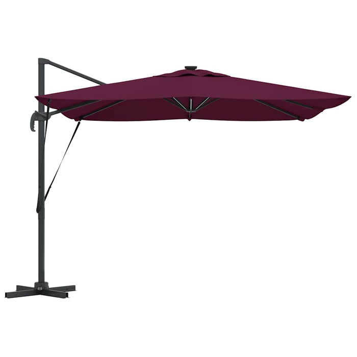 Umbrelă de soare Roșu bordo 286 x 285 x 270 cm Aluminiu - WALTI WALTI