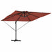 Umbrelă de soare Terracota 286 x 285 x 270 cm Aluminiu - WALTI WALTI