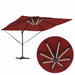Umbrelă de soare Terracota 286 x 285 x 270 cm Aluminiu - WALTI WALTI