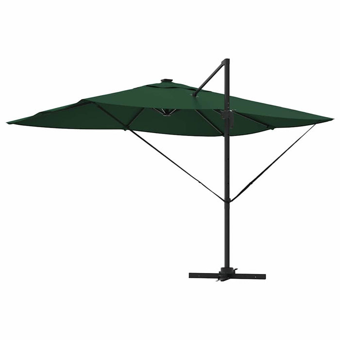 Parasol Roma cu Picior Încărcat Verde, Negru 352 x 251 x 265 cm - WALTI WALTI