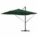 Parasol Roma cu Picior Încărcat Verde, Negru 352 x 251 x 265 cm - WALTI WALTI