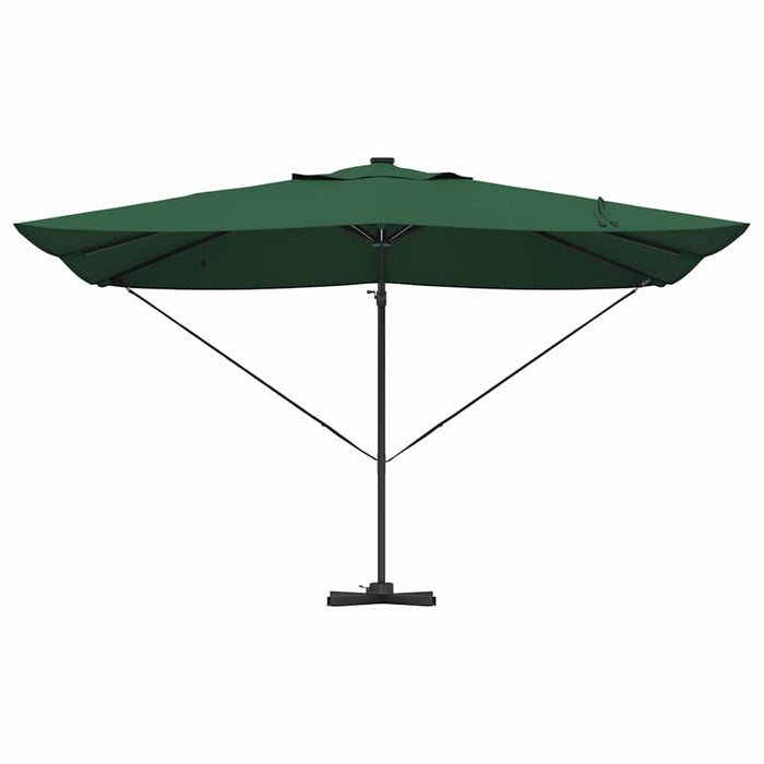 Parasol Roma cu Picior Încărcat Verde, Negru 352 x 251 x 265 cm - WALTI WALTI
