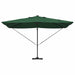 Parasol Roma cu Picior Încărcat Verde, Negru 352 x 251 x 265 cm - WALTI WALTI