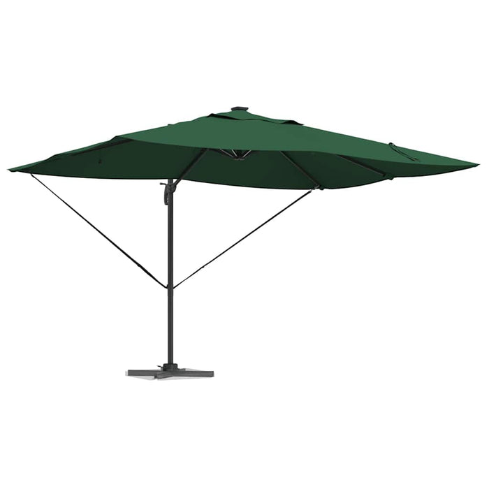 Parasol Roma cu Picior Încărcat Verde, Negru 352 x 251 x 265 cm - WALTI WALTI