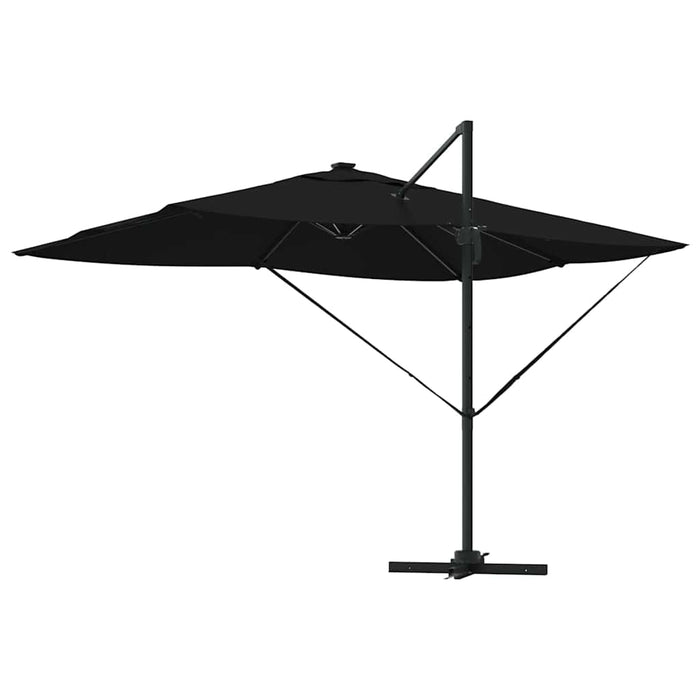 Parasol Roma cu Picior Încărcat Negru, Negru 352 x 251 x 265 cm - WALTI WALTI