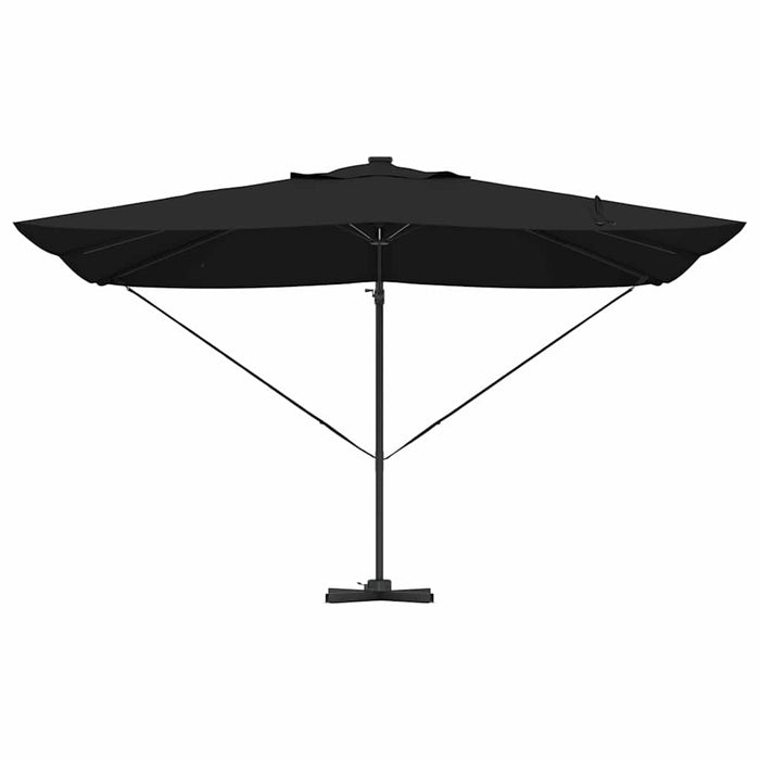Parasol Roma cu Picior Încărcat Negru, Negru 352 x 251 x 265 cm - WALTI WALTI