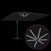 Parasol Roma cu Picior Încărcat Negru, Negru 352 x 251 x 265 cm - WALTI WALTI
