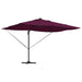 Parasol Roma cu Picior Încărcat Roșu, Negru 352 x 251 x 265 cm - WALTI WALTI