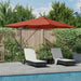 Umbrelă de soare Manual cu blocare Terracota 352 x 251 x 265 cm - WALTI WALTI