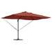 Umbrelă de soare Manual cu blocare Terracota 352 x 251 x 265 cm - WALTI WALTI