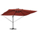 Umbrelă de soare Manual cu blocare Terracota 352 x 251 x 265 cm - WALTI WALTI