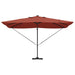 Umbrelă de soare Manual cu blocare Terracota 352 x 251 x 265 cm - WALTI WALTI