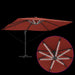 Umbrelă de soare Manual cu blocare Terracota 352 x 251 x 265 cm - WALTI WALTI
