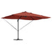 Umbrelă de soare Manual cu blocare Terracota 352 x 251 x 265 cm - WALTI WALTI