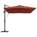 Umbrelă de soare Manual cu blocare Terracota 352 x 251 x 265 cm - WALTI WALTI