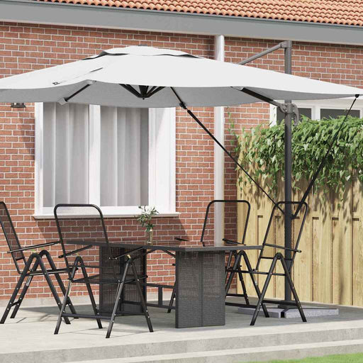 Parasol Roma Bej 286 x 285 x 265 cm Poliester, Aluminiu - WALTI WALTI