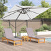 Parasol Roma Bej 286 x 285 x 265 cm Poliester, Aluminiu - WALTI WALTI