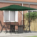 Parasol Roma Verde 286 x 285 x 265 cm Poliester, Aluminiu - WALTI WALTI
