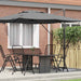 Parasol Roma Antracit 286 x 285 x 265 cm Poliester, Aluminiu - WALTI WALTI