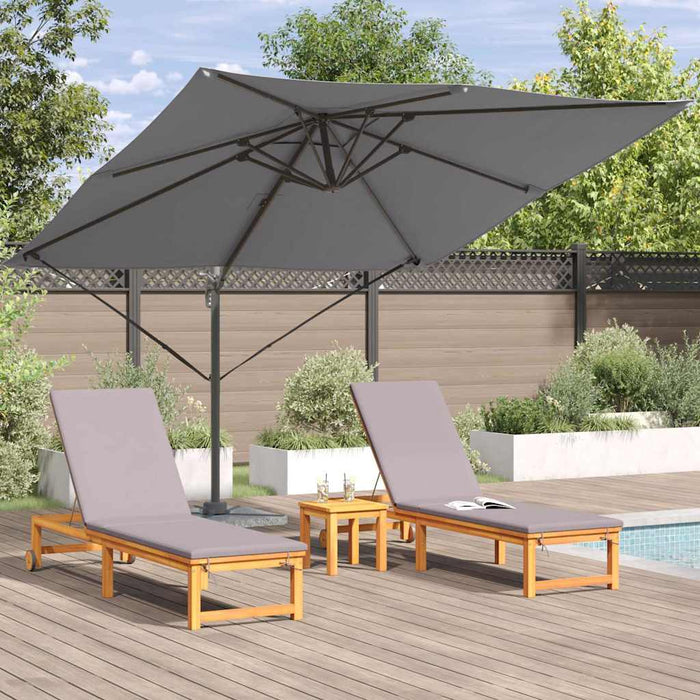 Parasol Roma Antracit 286 x 285 x 265 cm Poliester, Aluminiu - WALTI WALTI