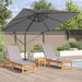 Parasol Roma Antracit 286 x 285 x 265 cm Poliester, Aluminiu - WALTI WALTI