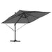 Parasol Roma Antracit 286 x 285 x 265 cm Poliester, Aluminiu - WALTI WALTI