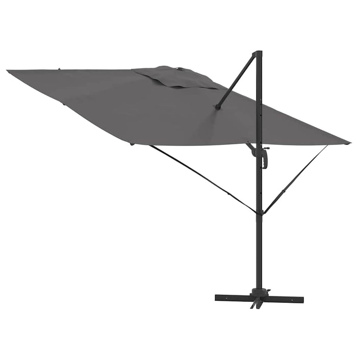 Parasol Roma Antracit 286 x 285 x 265 cm Poliester, Aluminiu - WALTI WALTI