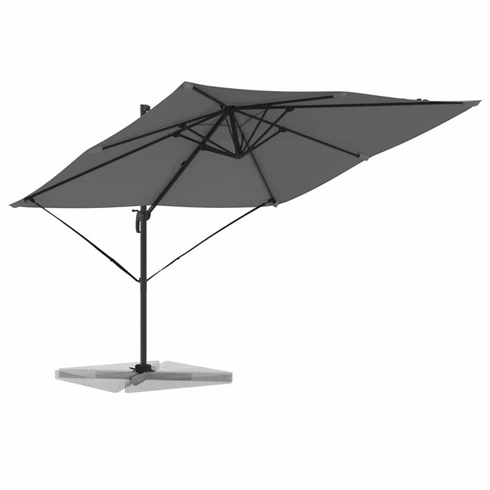 Parasol Roma Antracit 286 x 285 x 265 cm Poliester, Aluminiu - WALTI WALTI