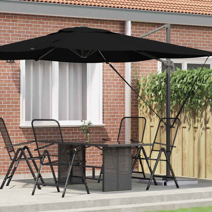 Parasol Roma Negru 286 x 285 x 265 cm Poliester, Aluminiu - WALTI WALTI