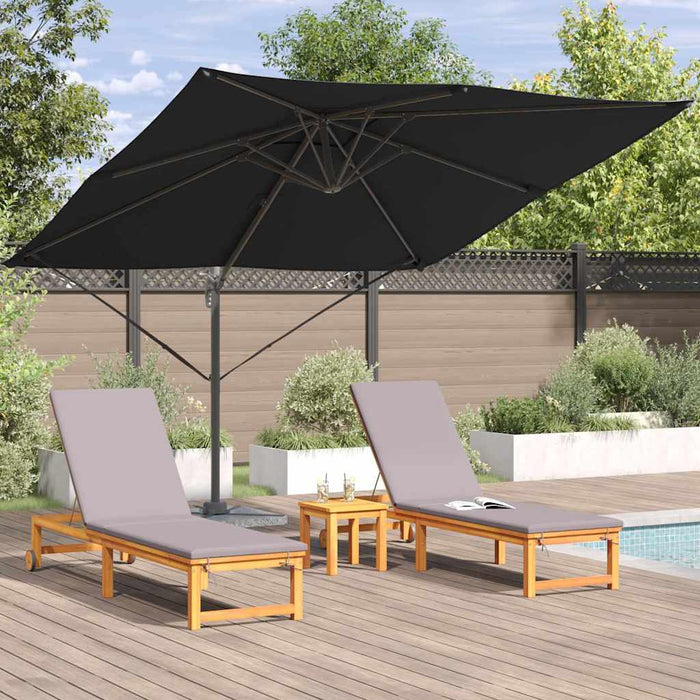 Parasol Roma Negru 286 x 285 x 265 cm Poliester, Aluminiu - WALTI WALTI