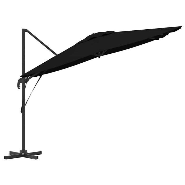 Parasol Roma Negru 286 x 285 x 265 cm Poliester, Aluminiu - WALTI WALTI