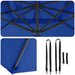 Parasol Roma albastru 286 x 285 x 265 cm Poliester, Aluminiu - WALTI WALTI