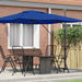 Parasol Roma albastru 286 x 285 x 265 cm Poliester, Aluminiu - WALTI WALTI