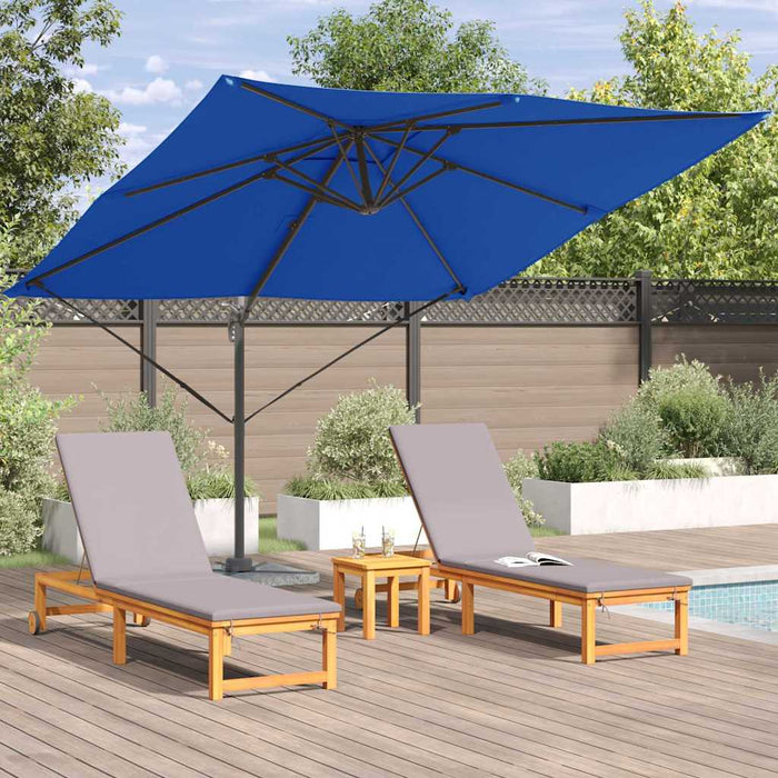 Parasol Roma albastru 286 x 285 x 265 cm Poliester, Aluminiu - WALTI WALTI